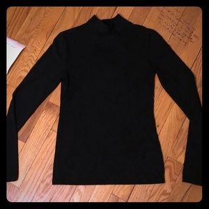 Forever 21 black Mock Neck Long Sleeve Shirt / Sm